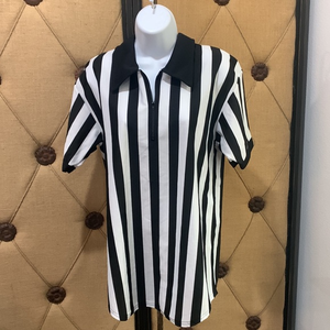 Team Work‎ Stripe Shirt Referee Size Med Stadium on Back Halloween